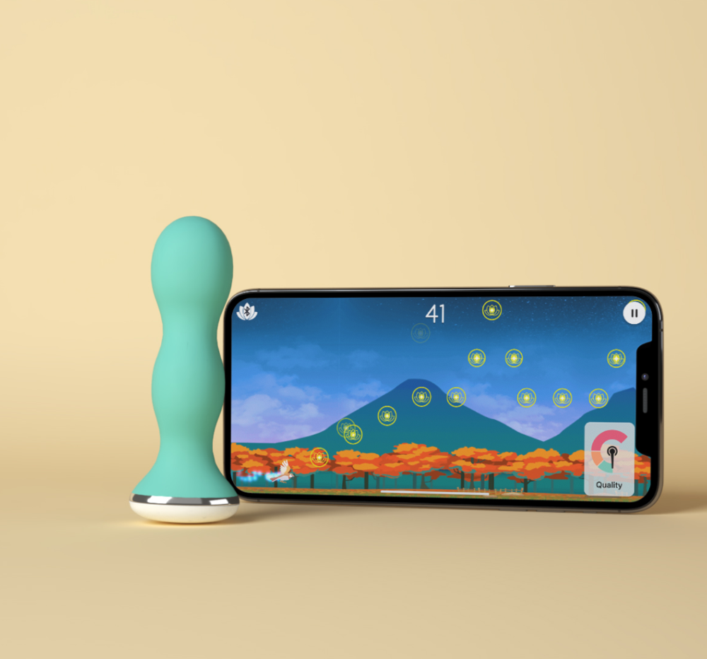 Perifit conectado ao jogo interativo com cenário submarino
